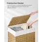   SONGMICS Kézzel Font Rattan Szennyestartó Kosár Természetes 90L