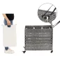   SONGMICS Rattan-Hatású Szennyestartó Kosár Görgőkkel Szürke