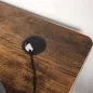   SONGMICS Vintage MDF Asztallap Elektromos Íróasztalhoz Melamin Bevonattal Vintage Barna