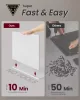 VASAGLE Modern Minimál Éjjeliszekrény 3 Fiókos Szerszámmentes Matt Fehér-Cappuccino