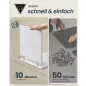   SONGMICS HOME Slim éjjeliszekrény szerszám nélküli összeszerelés 2 nyitott rekesszel és 1 fiókkal 30 x 25 x 59,4 cm fehér