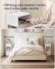 SONGMICS HOME Slim éjjeliszekrény szerszám nélküli összeszerelés 2 nyitott rekesszel és 1 fiókkal 30 x 25 x 59,4 cm fehér