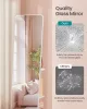 SONGMICS álló tükör 360° forgatható polcokkal és akasztókkal 163 x 45 cm felhőfehér