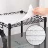 SONGMICS 3-Szintes Fürdőszobai Állvány Fekete Fém Tárolópolc