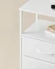 SONGMICS BELLAH LGS302WH03 éjjeliszekrény töltőállomással LED világítással felhőfehér