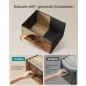   SONGMICS 7 fiókos komód acél MDF szövet rusztikus barna fekete