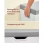   VASAGLE LHS030W01 cipős pad ülőfelülettel tárolórekeszekkel felhőfehér