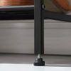 SONGMICS 8-Szintes Karcsú Cipőtároló Állvány Fekete Fém