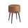 VASAGLE EKHO Tárolós Puff Mid-Century Modern Karamellbarna Műbőr Ülőke Acél Lábakkal
