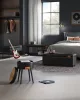 VASAGLE EKHO Tárolós Ülőpad Mid-Century Modern Műbőr Fekete
