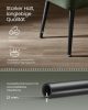 VASAGLE EKHO Műbőr Ülőpad Erdőzöld Acél Lábakkal Mid-Century Modern Stílusban