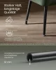 VASAGLE EKHO Műbőr Ülőpad Erdőzöld Acél Lábakkal Mid-Century Modern Stílusban