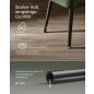 VASAGLE EKHO Műbőr Ülőpad Erdőzöld Acél Lábakkal Mid-Century Modern Stílusban