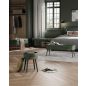 VASAGLE EKHO Műbőr Ülőpad Erdőzöld Acél Lábakkal Mid-Century Modern Stílusban