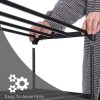 SONGMICS 5-Szintes Fém Cipőtároló Állvány Szett Fekete