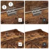 VASAGLE Tároló Pad Biztonsági Zsanérokkal Rusztikus Barna 100 x 40 x 46 cm