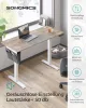 SONGMICS elektromosan állítható magasságú íróasztal 140 x 60 x (72-120) cm fehér-bézs