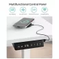   SONGMICS Állítható Magasságú Elektromos Asztalváz Acél Fehér