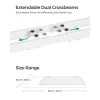 SONGMICS elektromos magasságállítható asztalváz dupla motorral memóriafunkcióval acél fehér