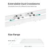 SONGMICS Állítható Magasságú Elektromos Íróasztalváz Dupla Motorral Fehér