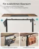 SONGMICS elektromosan állítható magasságú íróasztal 160 x 70 cm vintage barna-fekete memóriafunkcióval