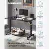 SONGMICS Állítható Magasságú Elektromos Íróasztal Memória Funkcióval Fekete