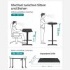 SONGMICS Állítható Magasságú Elektromos Íróasztal Memória Funkcióval Fekete