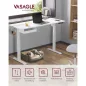   VASAGLE Smart Elektromos Állítható Magasságú Íróasztal Beépített Konnektorral Fehér