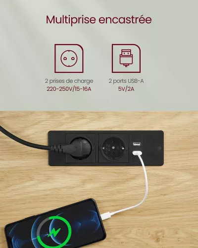 VASAGLE Elektromos Állítható Magasságú Íróasztal Természetes Tölgy-Fehér 160 cm Fiókkal
