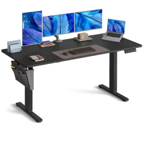   SONGMICS elektromos magasságállítható íróasztal 160,1 x 70,1 cm 4 memóriapozícióval fekete