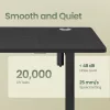 SONGMICS elektromos magasságállítható íróasztal 160,1 x 70,1 cm 4 memóriapozícióval fekete
