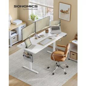   SONGMICS LSD138W01 elektromosan állítható magasságú íróasztal 180 x 80 cm memóriafunkcióval felhőfehér