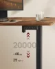 SONGMICS elektromosan állítható magasságú íróasztal 180 x 80 cm vintage barna memóriafunkcióval