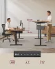 SONGMICS elektromosan állítható magasságú íróasztal 180 x 80 cm vintage barna memóriafunkcióval