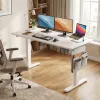 SONGMICS elektromosan állítható magasságú íróasztal 180 x 80 cm felhőfehér 4 memóriafunkcióval
