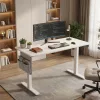 SONGMICS elektromosan állítható magasságú íróasztal 180 x 80 cm felhőfehér 4 memóriafunkcióval
