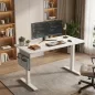   SONGMICS elektromosan állítható magasságú íróasztal 180 x 80 cm felhőfehér 4 memóriafunkcióval