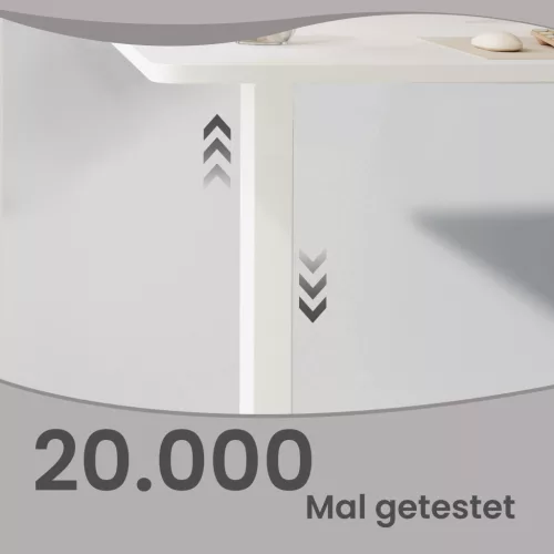 SONGMICS elektromosan állítható magasságú íróasztal 180 x 80 cm felhőfehér 4 memóriafunkcióval