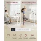  VASAGLE LSD146WZ02 Elektromosan Állítható Magasságú Álló Asztal 160 x 80 cm USB-C Porttal Matt Fehér