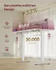 VASAGLE LSD146WZ02 Elektromosan Állítható Magasságú Álló Asztal 160 x 80 cm USB-C Porttal Matt Fehér