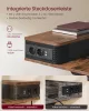 VASAGLE LSD182X01 elektromosan állítható magasságú íróasztal monitortartóval vintage barna 120 x 60 x 72-120 cm