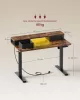 VASAGLE LSD182X01 elektromosan állítható magasságú íróasztal monitortartóval vintage barna 120 x 60 x 72-120 cm