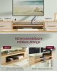 VASAGLE Smart Elektromos Állítható Magasságú Íróasztal Monitortartóval Szalmasárga