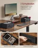 VASAGLE Smart Elektromos Állítható Magasságú Íróasztal Monitortartóval Vintage Barna