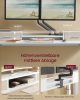 VASAGLE Smart Elektromos Állítható Magasságú Íróasztal Monitortartóval Felhőfehér