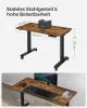 SONGMICS Állítható Magasságú Elektromos Íróasztal Vintage Barna-Fekete