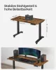 SONGMICS Elektromos Állítható Magasságú Íróasztal Vintage Barna-Fekete