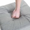 SONGMICS Tárolós Ülőke Chesterfield Stílusú Világosszürke Párnázott Összecsukható