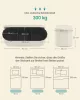 SONGMICS LSF297LH01 tároló puff bársony krémfehér 110 L
