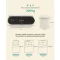 SONGMICS LSF297LH01 tároló puff bársony krémfehér 110 L